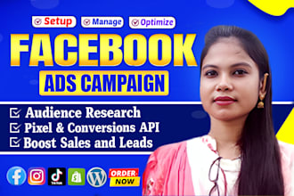 do facebook ads campaign,run instagram ads, shopify meta ads for sales and leads