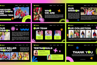 design a creative and stunning presentation or portfolio