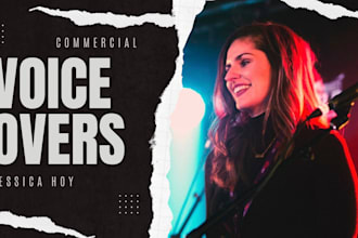 record a professional quality female voiceover for you