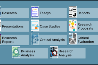 write essay, research, report, case study, critical analysis or evaluation