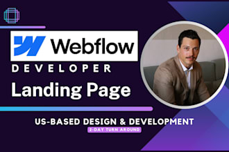 develop webflow website for landing page, brand and ecommerce