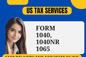 prepare and file form 1040 1040nr 1065 to irs