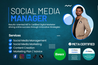 be your social media manager and instagram content creator