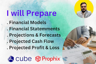 prepare financial statements, projected cashflow and financial models