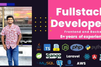 be your fullstack frontend and backend developer
