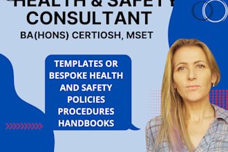 create bespoke health and safety documents, risk assess ssip policies guidance