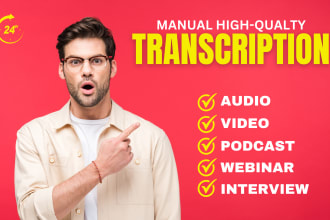 transcribe audio and do podcast or video transcription
