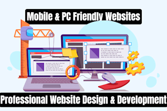 design and develop a user friendly website for mobile and pc