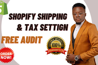 setup shopify shipping and tax, taxes and duties fix shopify shipping