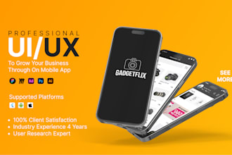 design professional ui ux for mobile app