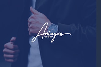 design signature logo hand drawn, scripted, autograph or cursive