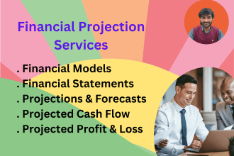 financial forecasts, cash flows, projections, and modeling