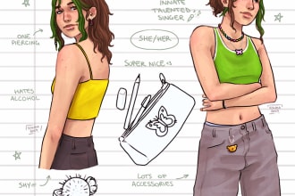 make a character sheet for your oc or dnd character
