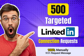 manually grow your targeted linkedin connections with request message