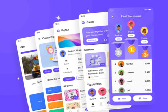build elearning app, quiz app, educational app, online course app, game app