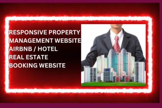stunning property management website,airbnb,booking,hotel ,real estate website