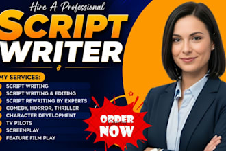 write movie script, comedy script screenplay short film script humor funny jokes