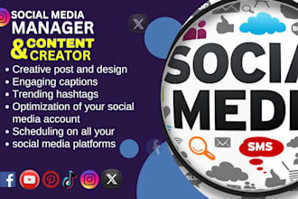 manage your social media and create engaging content to grow your brand