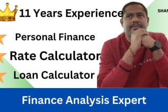 create any custom finance calculator for your websites