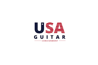 design unique wordmark guitar repair logo