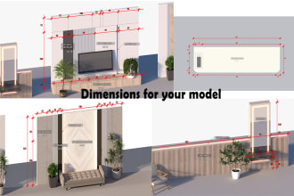 create dimensions for your 3d trade show booth, exhibition, stand, kiosk