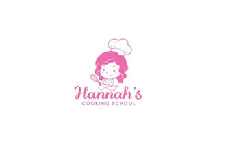 design awesome cooking school kids logo