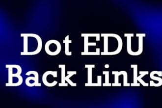 give 12 EDU Backlinks to your website with proof
