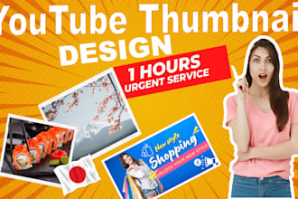 design catchy youtube thumbnail