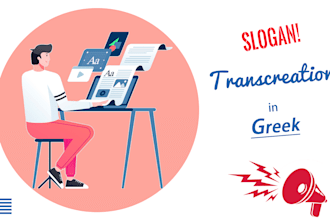 transcreate and localize your slogan from english into greek