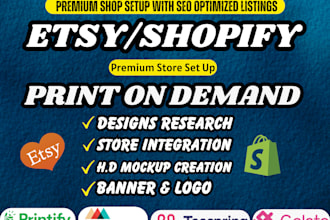 setup etsy print on demand store with printify printful gelato etsy pod