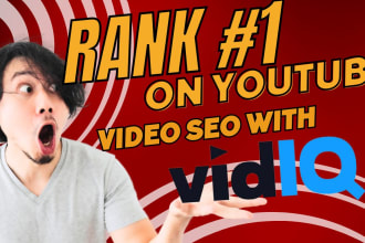 rank your youtube video top 10 with higher vidiq  score