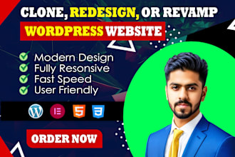 clone any web page into wordpress page template or elementor template