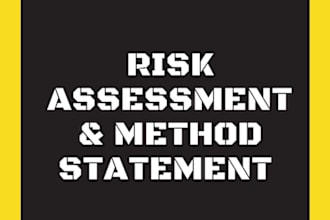 prepare incredible risk assessment, method statement