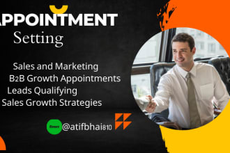 be  your professional b2b and b2c appointment setter