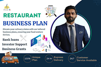 prepare coffee shop food truck cafe restaurant business plans and financial plan