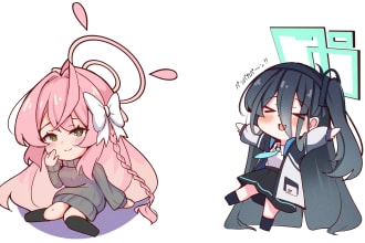 draw anime style chibi art