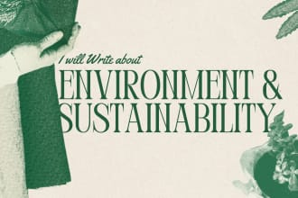 help you in environmental engineering, sustainability work