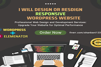 create or redesign shop, store or online business wordpress website