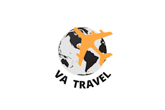 create a artistic travel logo