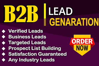 do b2b lead generation, linkedin lead or email list for email marketing