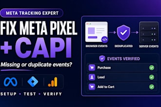 fix or set up meta pixel and facebook conversion API