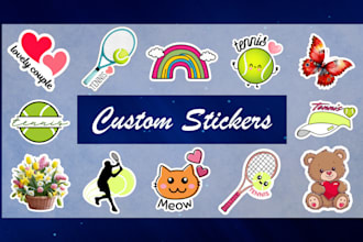 create any type of digital stickers for your planner or etsy shop