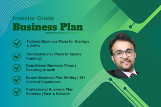 write sba loan business plan with financial projections and investor pitch