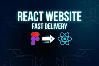 build react or nextjs website with fast delivery