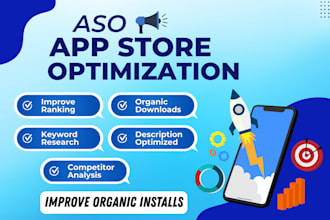 be your aso expert and do app description app store optimization for app or game