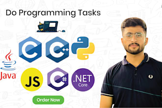 do c language , cpp, c sharp and python programming tasks