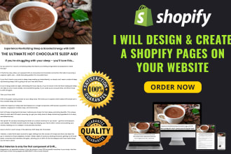 make shopify page and shopify landing page