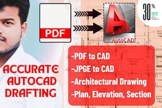 convert into PDF to cad, jpge to cad