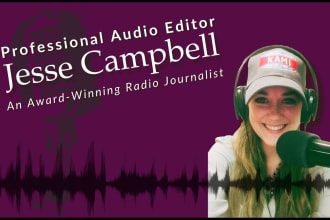 edit audio as an award winning journalist