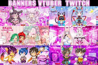 create banner vtuber twitch  for your channel